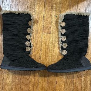 Muk Luk Vintage Boot button up -Java color (brown)